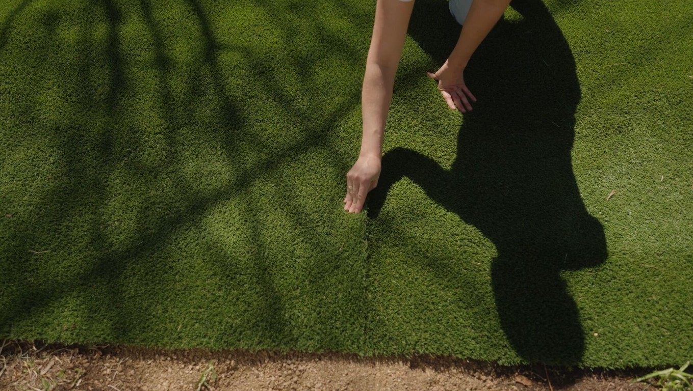 Eco-friendly artificial grass being installed in Hacienda Heights, CA